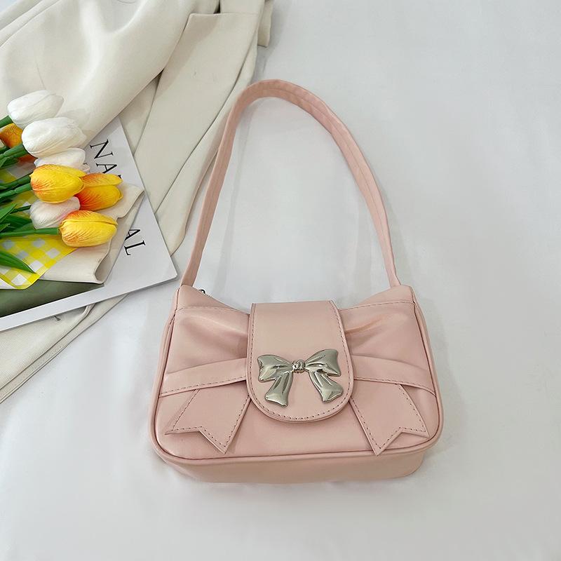 Ins French Niche Texture Bag Women's 2025 Summer New Bow Underarm Bag Foreign and Beautiful Shoulder Bag