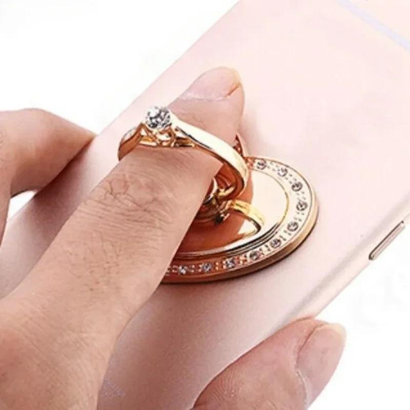 Herzförmiger Diamant-Handyhalter Telefonringhalter Zubehör