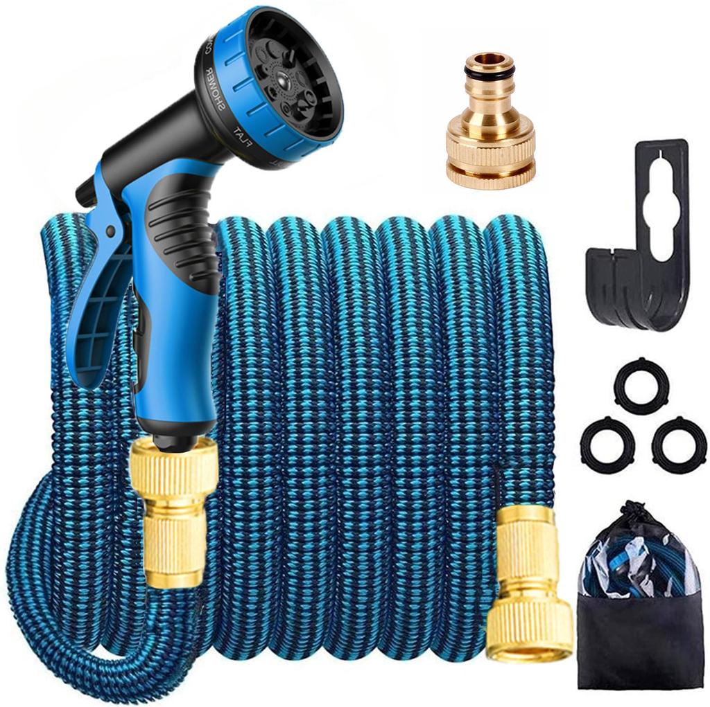 Automatic Retractable Garden Sprinkler & High-Pressure Water Gun with Soft Hose for Flower Watering, Landscape, and Car Wash.