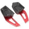 2pcs Car Ste ing Wheel   Paddles Aluminum Alloy AntiSlip Int ior Decoration Accessories(Red )