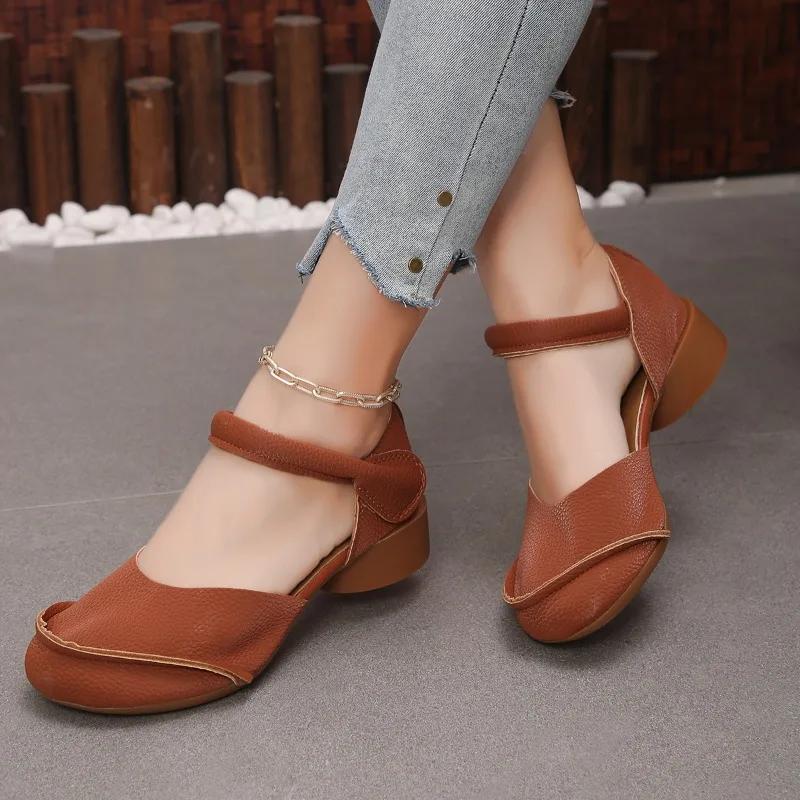 2025 Hot Sale Ladies Shoes Shallow Women's High Heels Round Toe Daily Best Seller New Plus Size Comfortable Heels Women