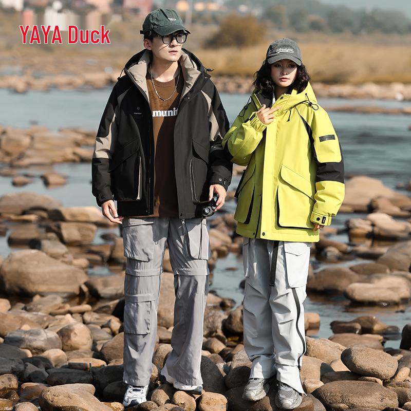 Duck Duck Couple Style Hooded Short Down Jacket - Versatile, Warm Autumn Outerwear