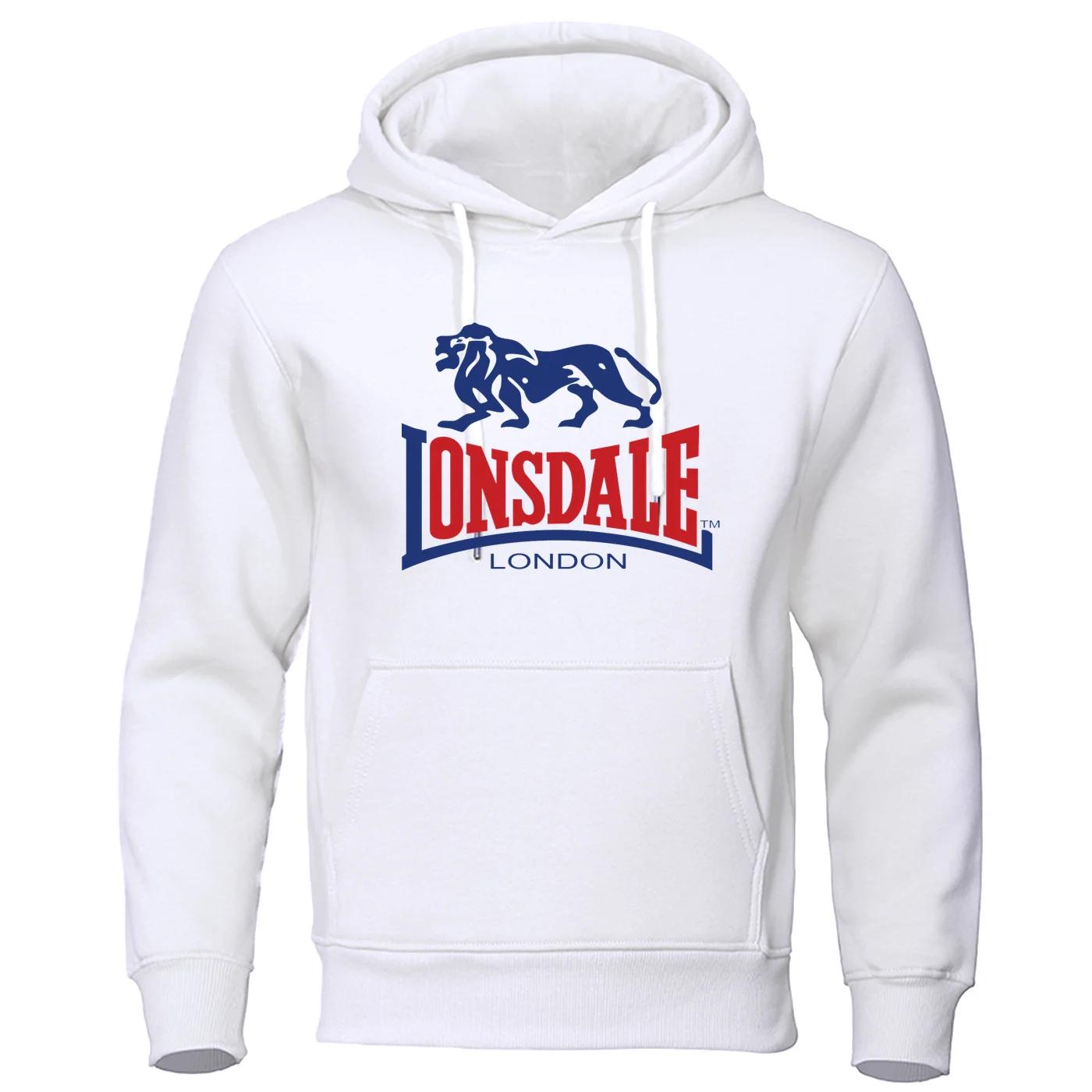 

Женская толстовка Lonsdale London Fashion, осенне-зимняя коллекция: круглый вырез, капюшон, принт, повседневный свободный крой, длинные рукава. S