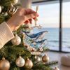 Marine Life Theme Party Supplies Christmas Ornament, Acrylic Ocean Animal Hanging Decor for Tree, Sea Ornaments Festive Holiday Pendant Home