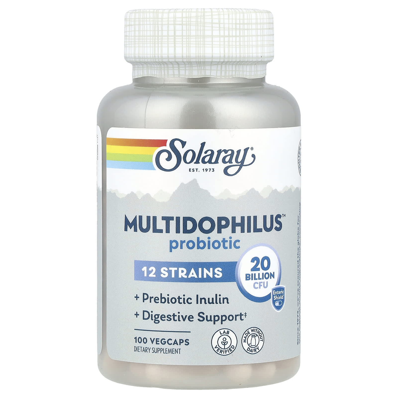 

Multidophilus Probiotic, 20 Billion CFU, 100 Veggie Caps