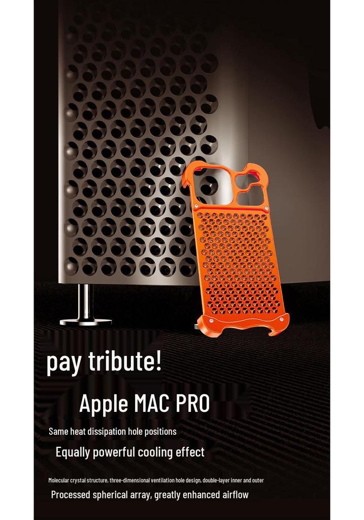 iPhone 17 Pro Max Aluminum Alloy Heat Dissipation Case with Metal Frame (Apple 16 Protection)