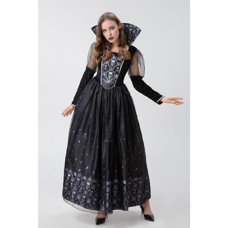 Halloween Costumes New Horror Skull Head Zombie Costume Bar Party Vampire Demon Costume