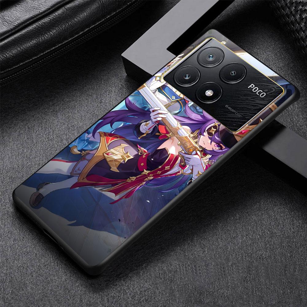

Chevreuse Genshin Impact Case for Xiaomi Poco M3 X3 NFC X5 M5s M4 Pro 5G F3 Black Silicone Soft Phone Cover Coque Xiaomi Poco F3