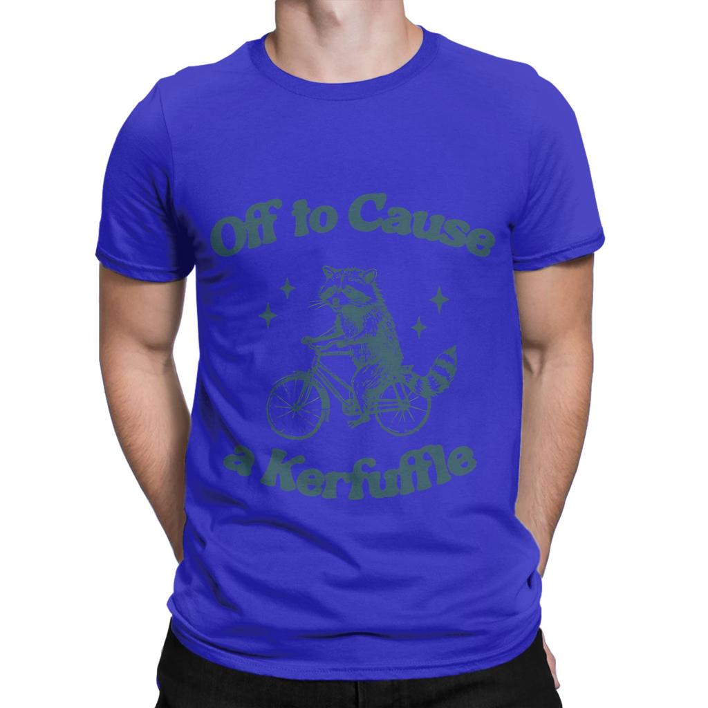 aAutism Racoon of a Cause a Kerfuffle Funny Graphic 100 Cotton TShirt aAutism Racoon Tops Tees For Unisex
