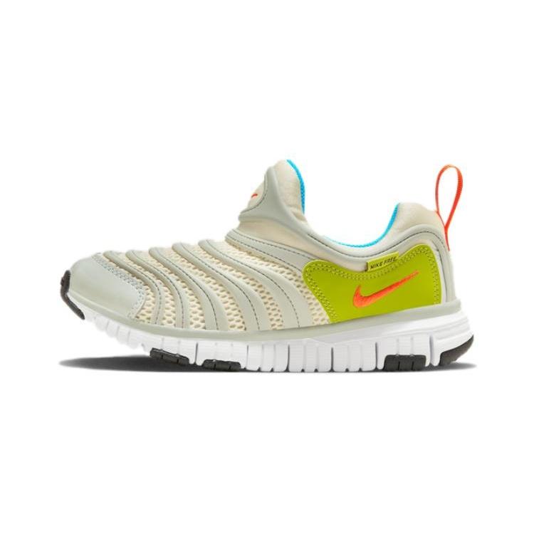 (PS) Nike Dynamo Free Shoes BeigeGreen Kids FN3690-180 EU 32