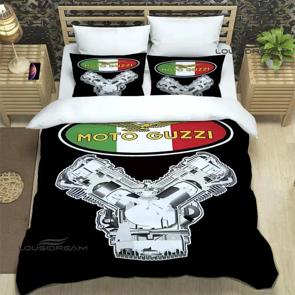 

Luxury New 3D Print Guzzi Motorcycle Bedding Sets Exquisite Bed Supplies Set Duvet Cover Bed Bedding Set Luxury Birthday Gift 70x133cm