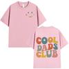 Cool Dad Club T-shirt Men Clothing Dads Birthday Short Sleeve T-shirts Grandfather Husband Homme Cotton T-shirt Tops Streetwear