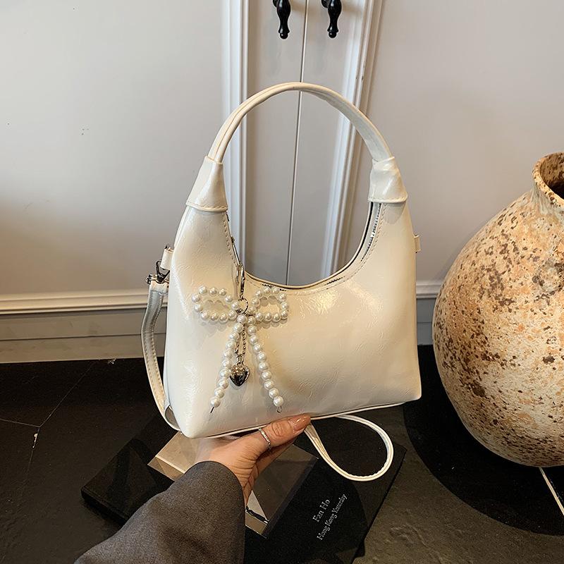 Western Style Bow Carrying Small Handbag for Women, New Korean Versi Crossbody Bag, Fashiable Commuting Shoulder Bags