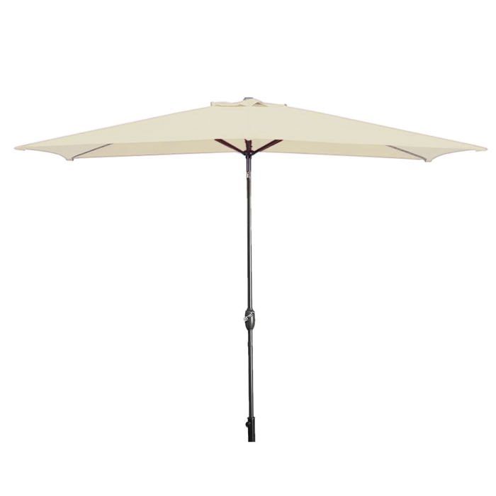 

Rectangular parasol - MARBUENO SUMMER - 200x300 cm - Beige - 8 steel ribs - Chimney type roof бежевий