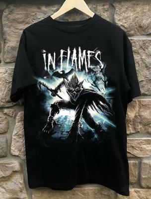 Vintage Stil In Flames Band Baumwollhemd Unisex S-5XL Nachdruck MQ583 Unisex T-Shirt