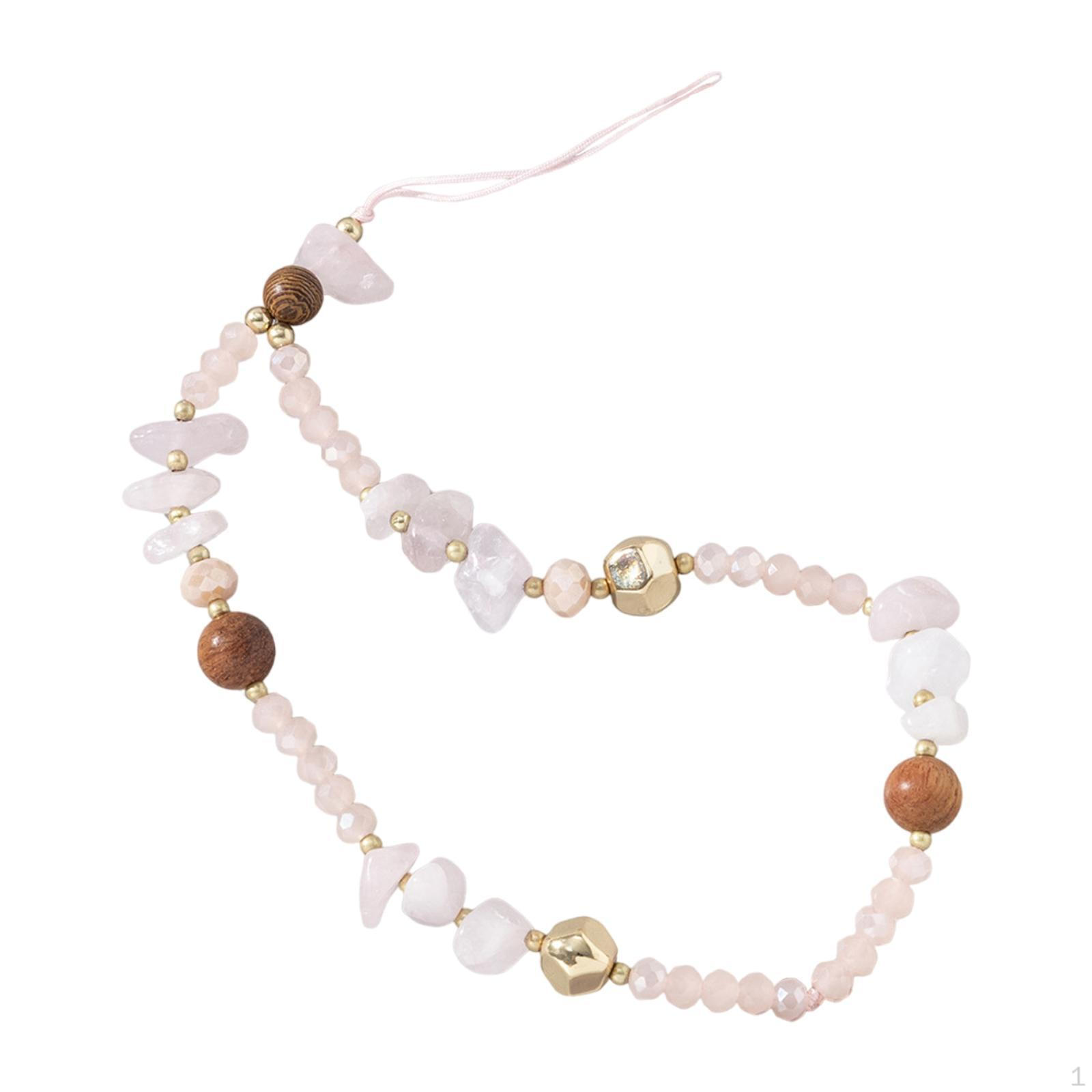 Beaded Phone Lanyard Wrist Strap Charms Keychain Decoration Aesthetic Chain