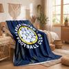 Coperta in Pile a Tema Leeds United Morbida e Accogliente in Peluche per Camera da Letto Divano Viaggio