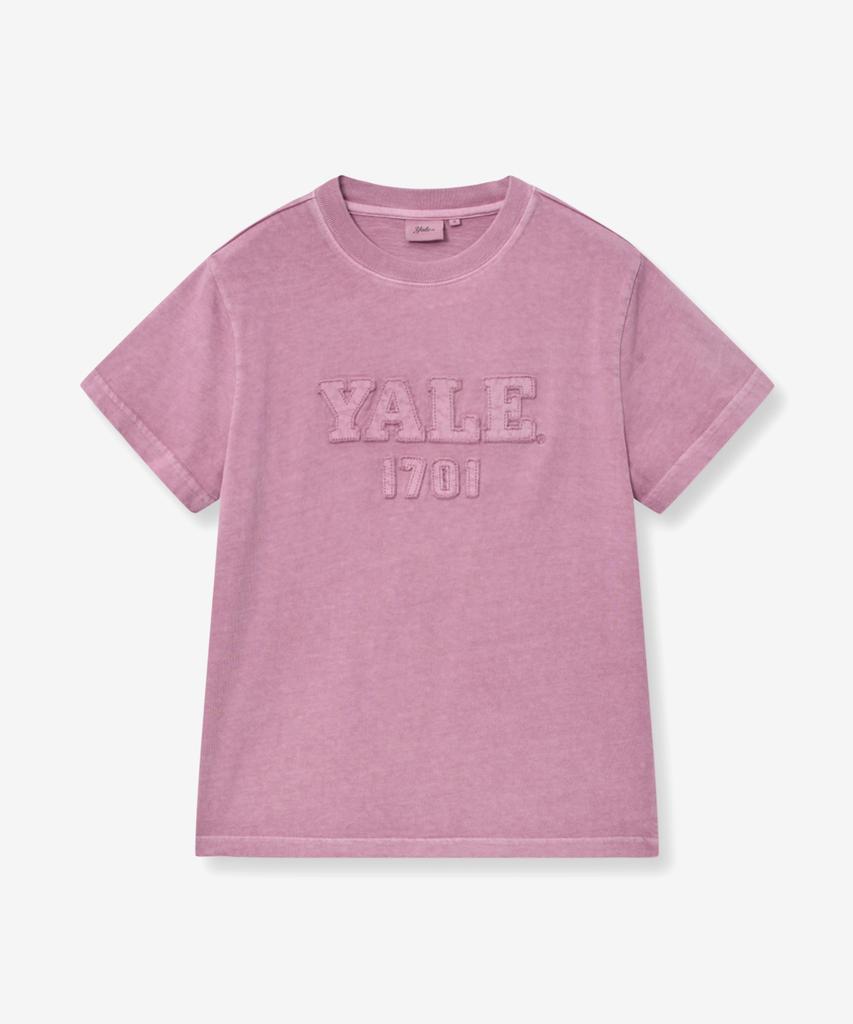 YALE Women'S Pigment Applique T-Shirt_Pink