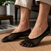 Non-Slip Five Finger Socks Mesh Grid Invisible Socks Simple Toe Seprate Socks  Low Cut