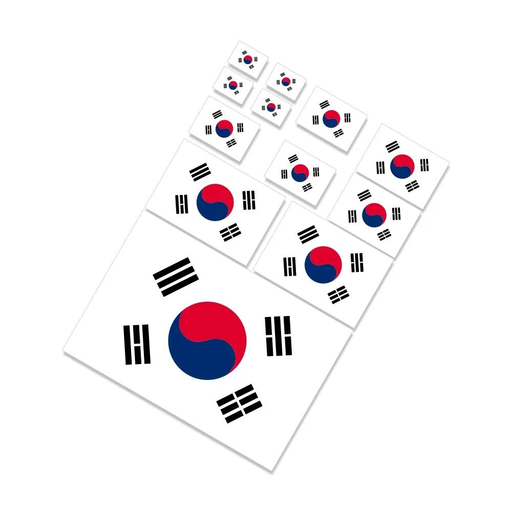 South Korea Flag Stickers Auto Motorcycle Decoration Vinyl Decal PVC Sticker Waterproof Styling Decals Car Exterior Accessories