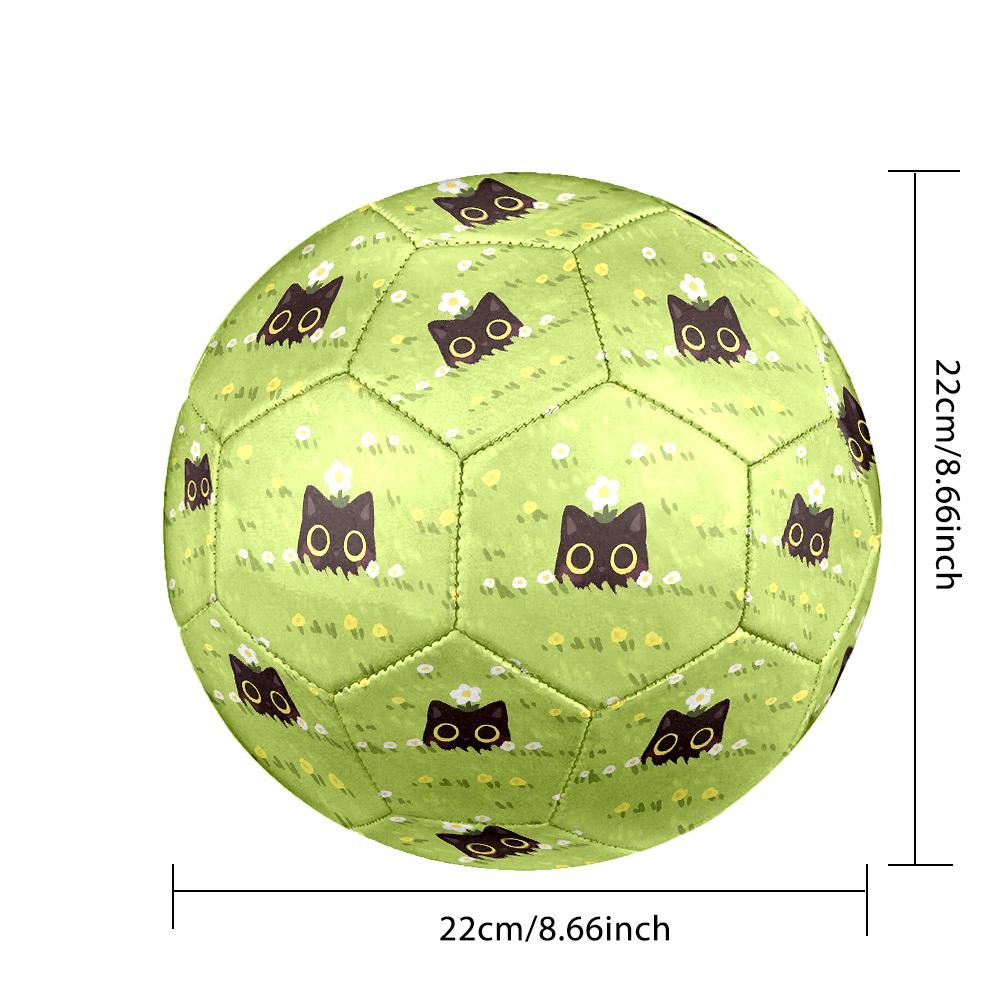 1pc Cat Flowers Size 5 Soccer Ball Professional Match Training Football Indoor &Outdoor Sports Ball Lightweight Durable c65105