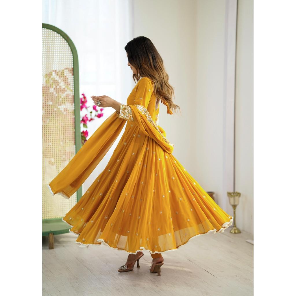 Designer Pakistanisches Anarkali Gown Anzug Kleid Indisches Hochzeitskleidung Salwar Kameez