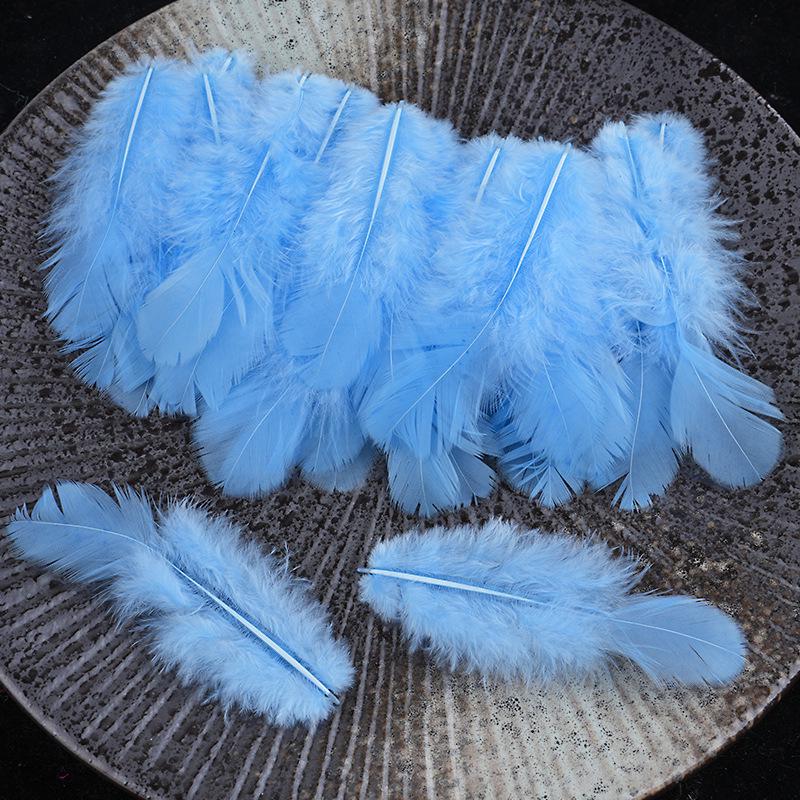 Mixed Color Chicken & Peacock Feathers for DIY Ornaments, Handicrafts, and Handmade Clothing Accessories.