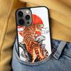 Japanese Tiger Soft Phone Case for iPhone 17 Air 16e Pro max 15 Pro 13 14 Plus 11 12 MagSafe Magnetic Coque