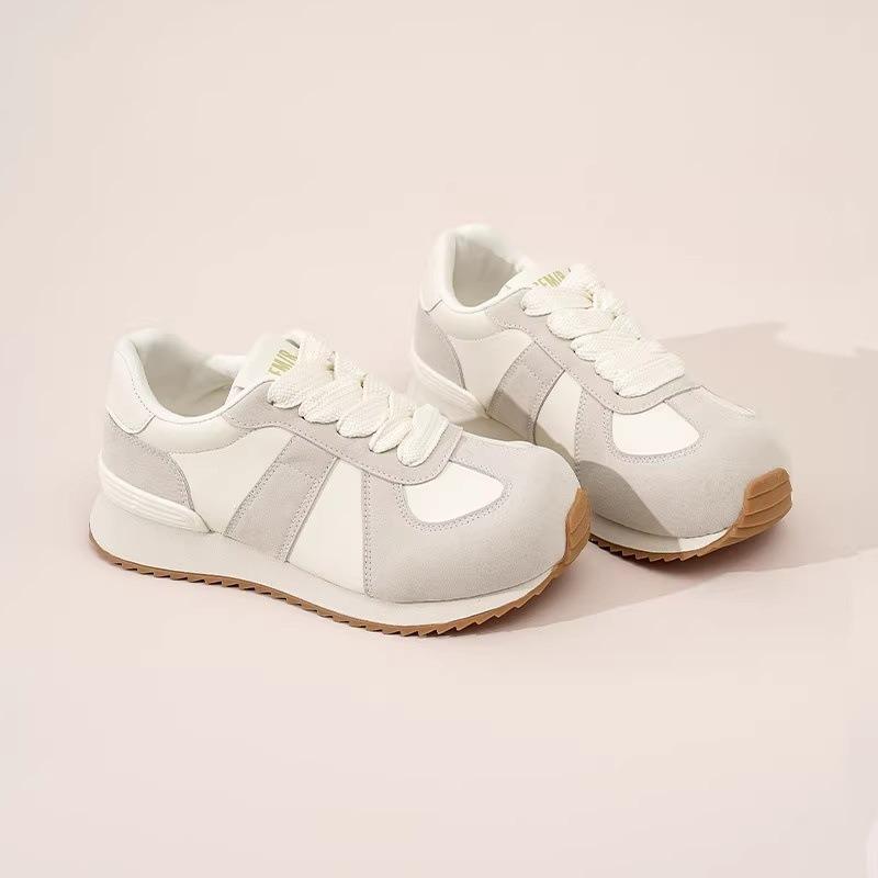 Damen Schuhe Frühling neu hässlich süß großer Kopf weiche Sohle Damen Freizeit Sportschuhe