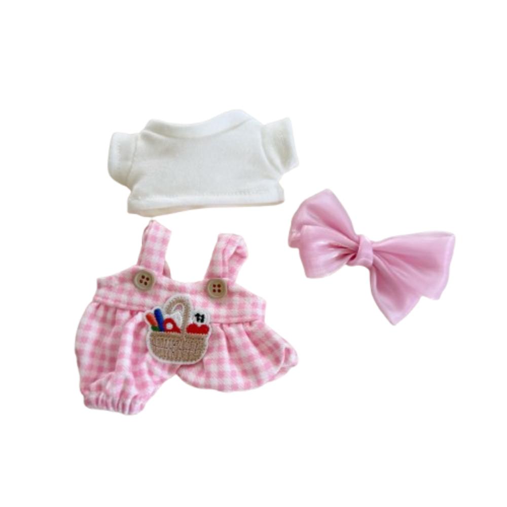 

Strap Pants 17cm Labubu Clothes Dress Up Plush Dolls Clothes Doll Accessories рожевий