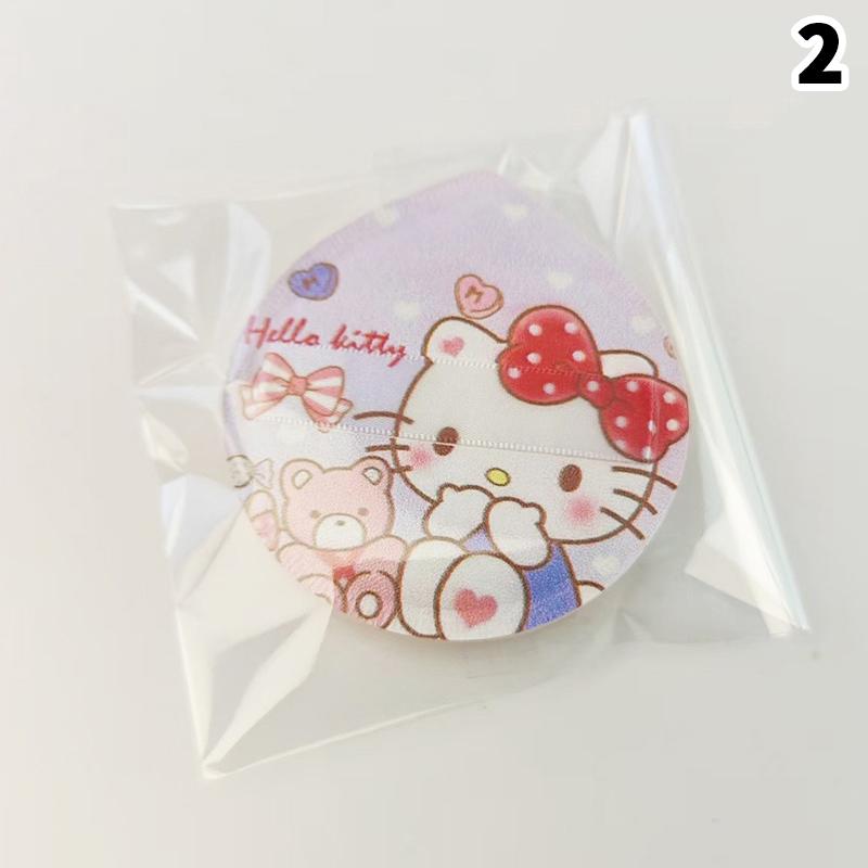 1/5Pcs Cute Kt Cat Soft Triangular Powder Puff Wet And Dry Dual-Use Concealer Makeup Cushion Sanrio Girls Beauty Makeup Tool