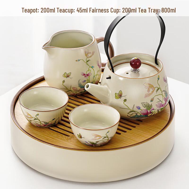 Lainuo Ruyao Lady Yu Beam-Handle Tea Set