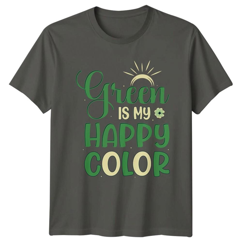 Green Is My Happy Color Unisexs TShirt Indoor Plants Gardening Birthday Gift S
