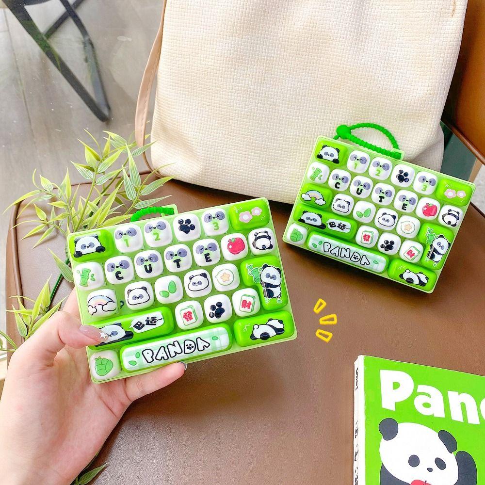 Key Button Keyboard Squeeze Toy 26 Keys Bookbag Pendant  For Adults,Teenagers,Kid
