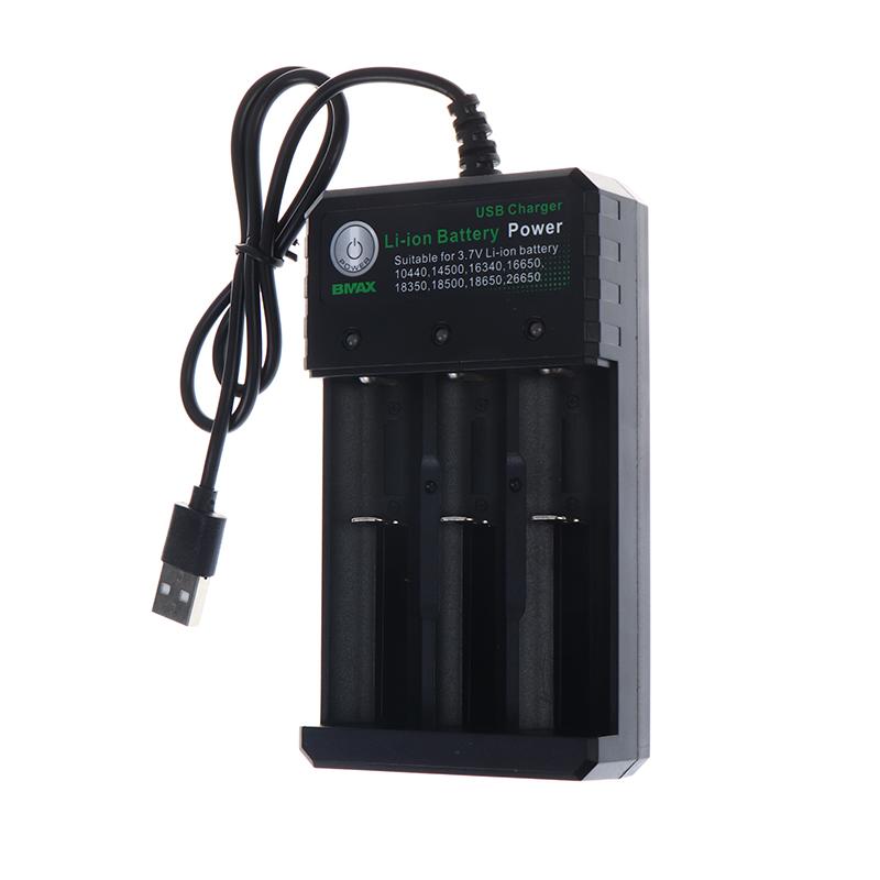 3 Slots 18650 Li-Ion Battery Charger Usb Charger Adapter Rechargeable Li-Ion Battery Charger For 18650 Battery 1PC