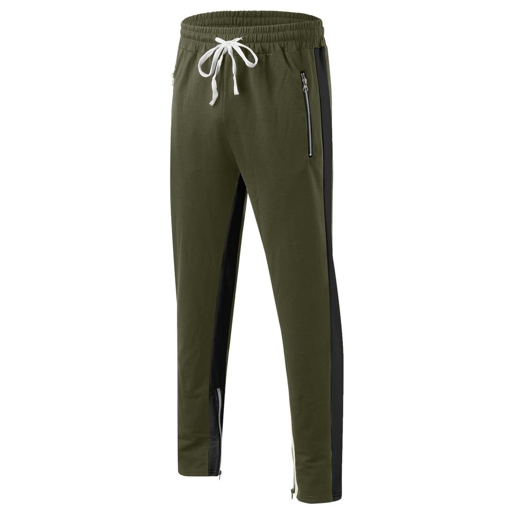 Sports Fitness Solid Color Trousers Men's Loose Running Casual Large Size Sweatpants Cotton