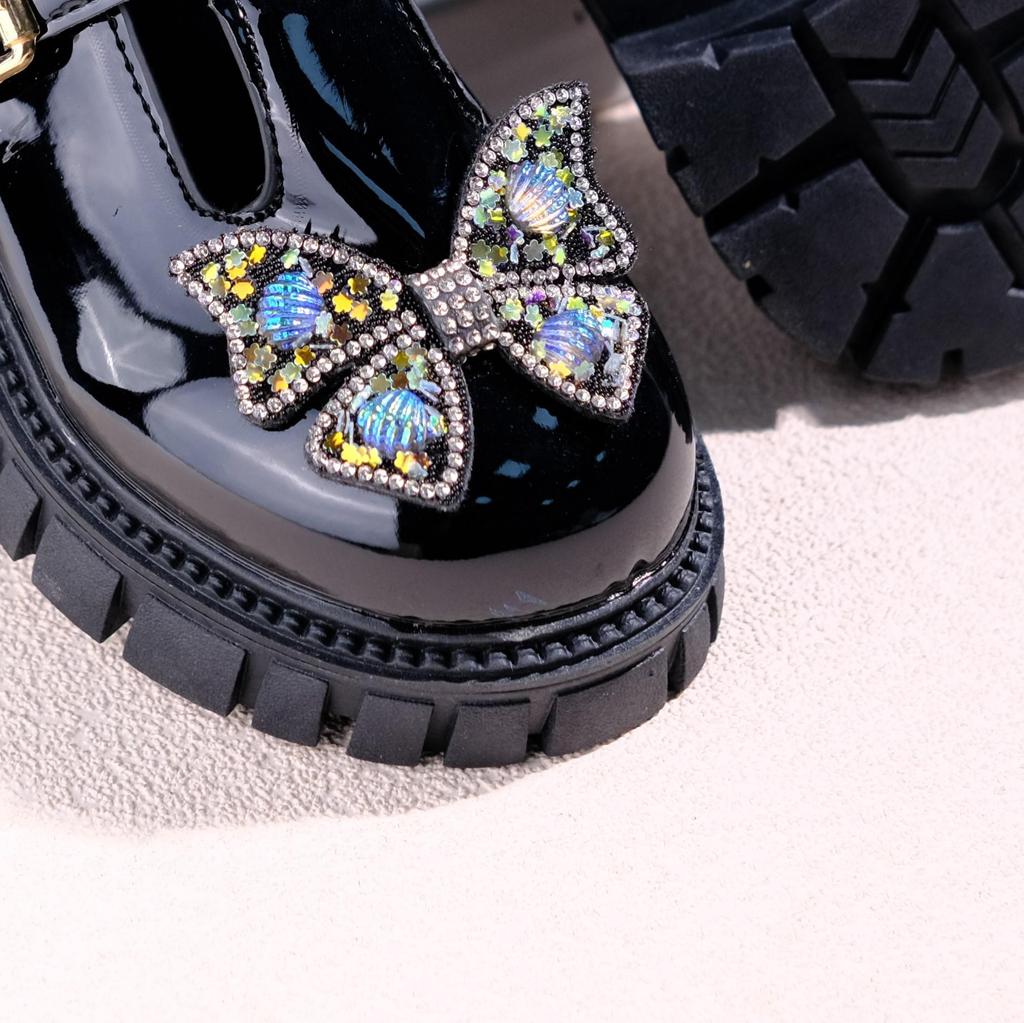 2025 Vintage Mary Jane Round-Toe Shoes for Girls