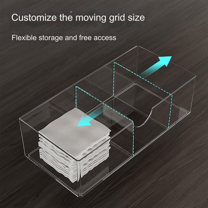 Szafka z lustrem Pudełko do przechowywania, Stojak do przechowywania kosmetyków i szminek, Organizacja na biurko w łazience, Wielowarstwowe pudełko do przechowywania typu szufladowego