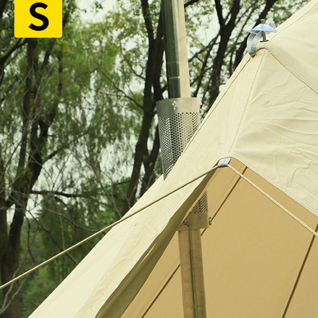 Camping Tent Stove Chimney Pipe Exhaust Pipe Stainless Steel for Outdoor