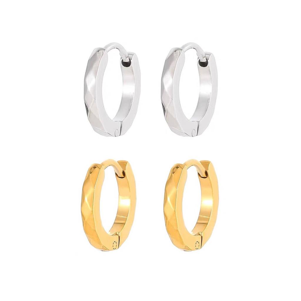 Stainless Steel Small Hoop Earrings for Women Men Jewelry Accessories Gifts