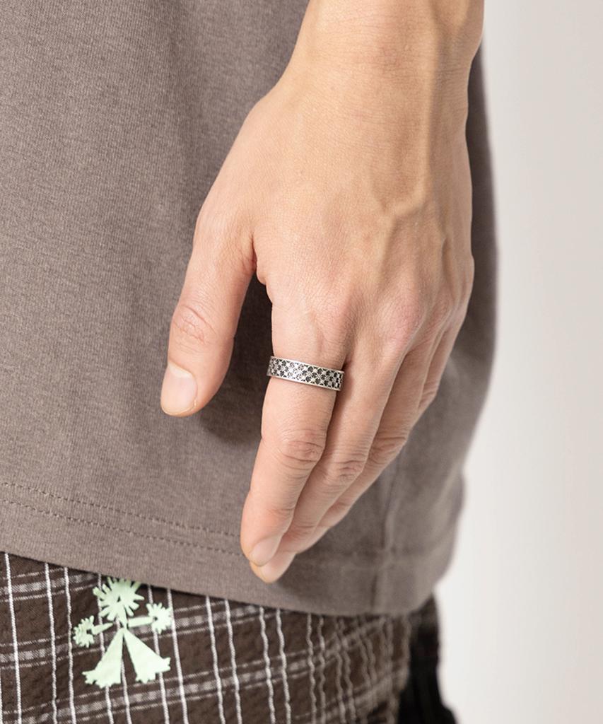 Towtow Archive Carved Ring Set Silver