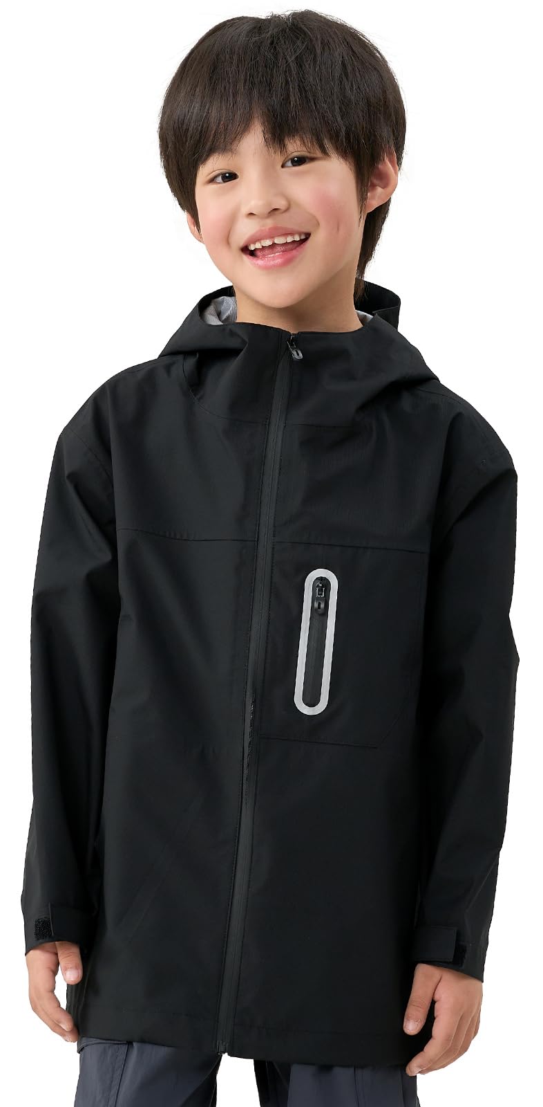 

Детская дождевая куртка Водонепроницаемость Мальчиковый дождевой костюм Девочковая ветровка Горная куртка Детская Легкая Водонепроницаемая Ветрозащитная Вода чёрный