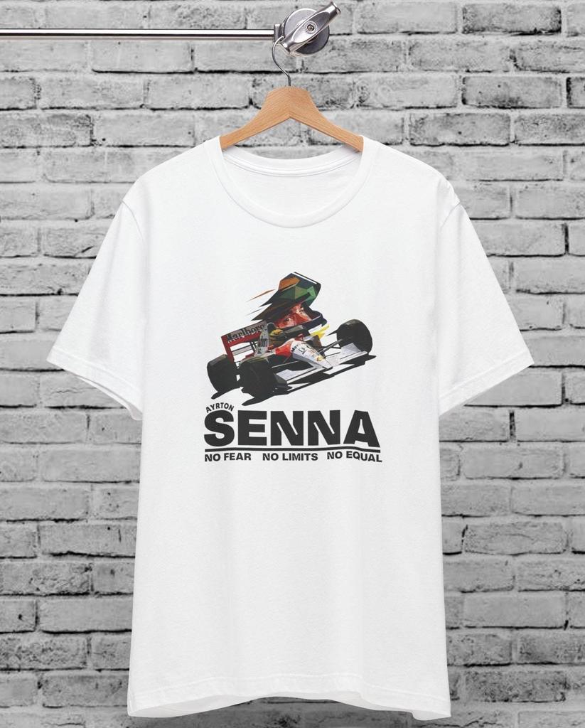 Ayrton Senna Multicolor Unisex T-Shirt For Men & Women ,No Fear No Limits ,Formula One Shirt,F1 Shirt ,Vintage Racing Shirt,Motorsports Gift