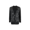 Ss23 Logo Print V-Neck Knitted Cardigan Women Cardigans Black 6LYE1N-YMT7Z-6910