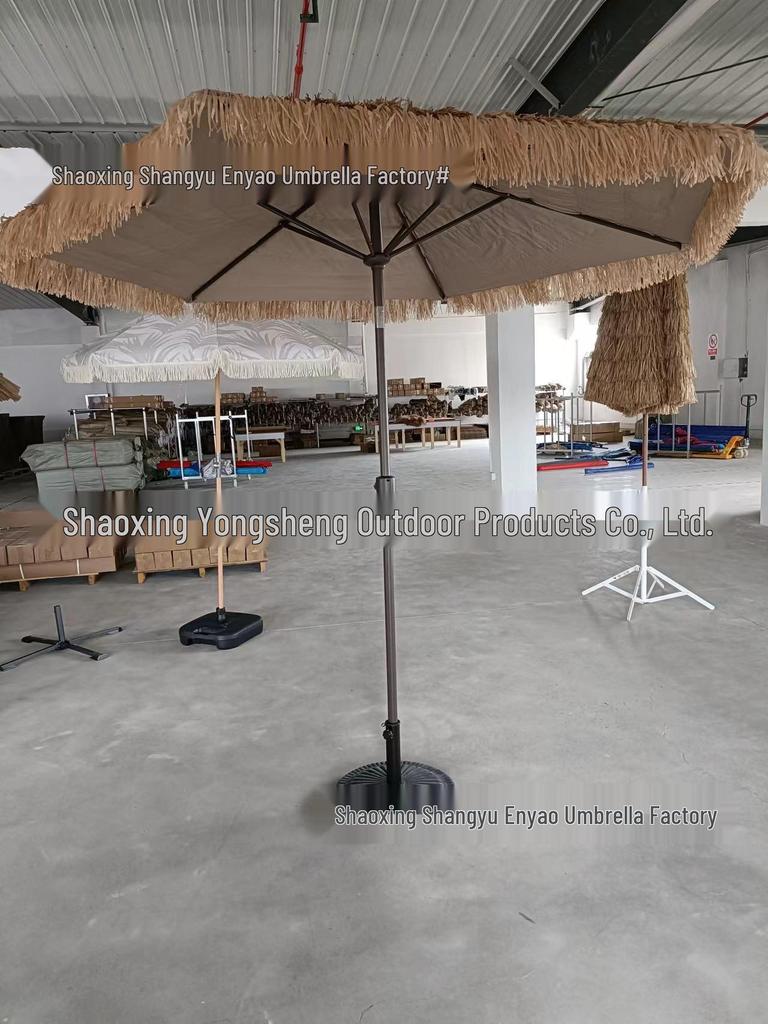 Outdoor Thatched Beach Umbrella - Sunshade & Sun Protection for Garden, Courtyard, Farmhouse & Scenic Spots