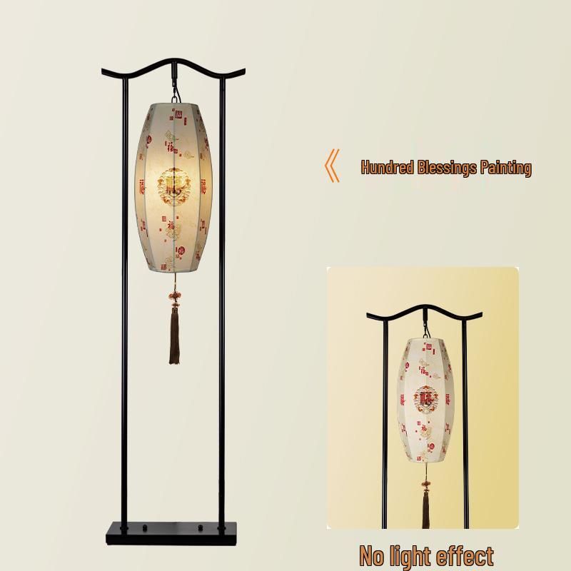 Chinesische Klassische Zen Stehlampe für Wohnzimmer, Arbeitszimmer, Teeraum, Hotel, Villa