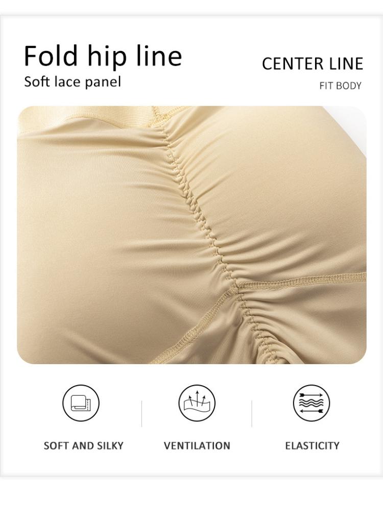 Tummy Tucking Pants Female Buttocks Plumping Crotch Bottoming Buttocks Lifting Pants Large Size Beauty High Waisted Girdle Waist Shaping Panties