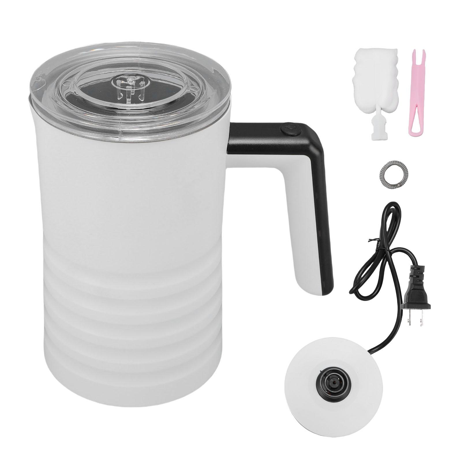 

Milk Frother Electric Milk Frother and Steamer Warm and Cold Foam Maker for Home White US Plug 110V