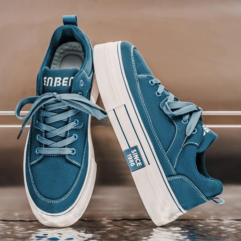 Men 's Casual Four Seasons Fashion Skateboarding Students Comfortable Sneakers Boys Trending Soft Sole Breathable Shoes