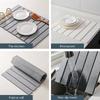 Portable Quick Drying Mat Non-Slip Drain Pad Eco-Friendly Collapsible Mat  Bar